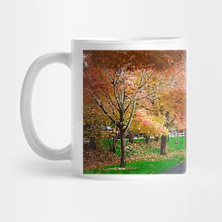 Fall Trees and The Picnic Table Mug